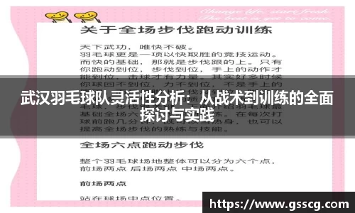 武汉羽毛球队灵活性分析：从战术到训练的全面探讨与实践