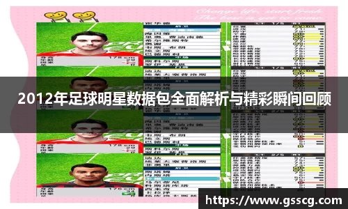 2012年足球明星数据包全面解析与精彩瞬间回顾